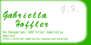 gabriella hoffler business card